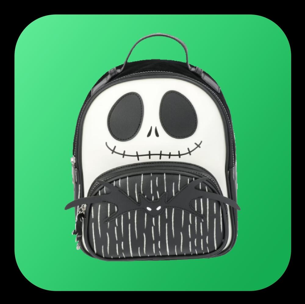 Nightmare Before Christmas Glow in the Dark Jack Skellington 10.5" Mini Backpack